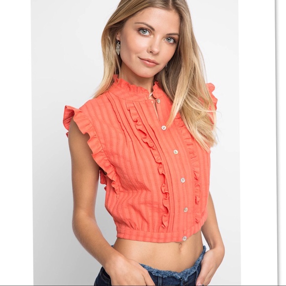 Plenty by Tracy Reese Tops - Plenty by Tracy Reese Victorian Button Crop Blouse